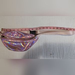 Olivia Miller Girl Rainbow Metallic Pink Fanny Pack